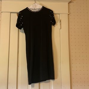 Michael Kors, Women’s XS Black Dress with Gold detail on color and sleeves